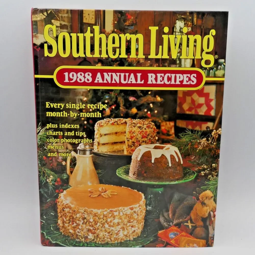 Vintage Southern Living 1988 Annual Recipes Hardcover Cookbook Oxmoor House